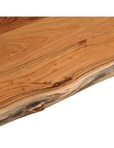 Piano Bagno 100x60x3,8 cm Rettangolare Legno Massello di Acacia