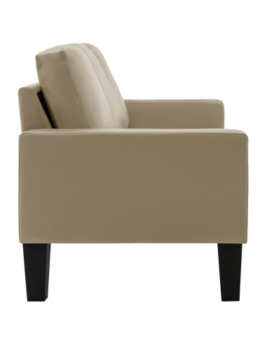 Divano a 3 Posti Cappuccino in Similpelle