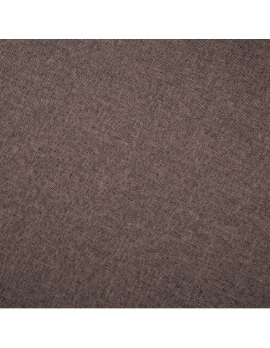 Divano a 3 Posti in Tessuto Marrone