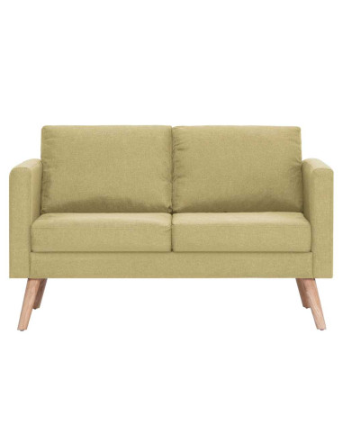 Divano a 2 Posti in Tessuto Verde