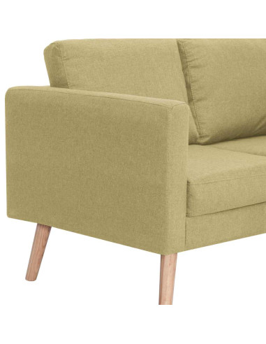 Divano a 2 Posti in Tessuto Verde