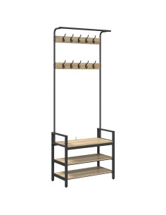 Appendiabiti rovere sonoma 75 x 34 x 184 cm Legno multistrato