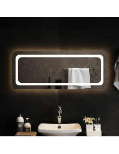 Specchio da Bagno con Luci LED 100x40 cm