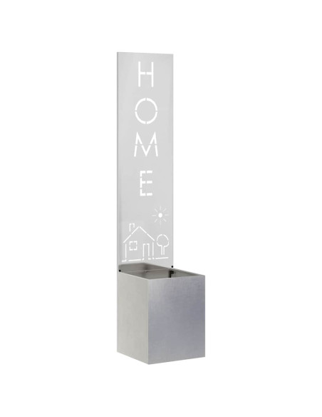 Schermo per privacy in giardino Traforo Argento 32 x 140 cm