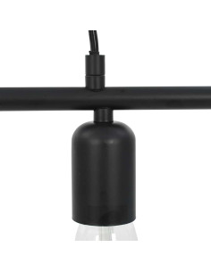 Lampada da Soffitto con Lampadine 2 W Nero 80 cm E27