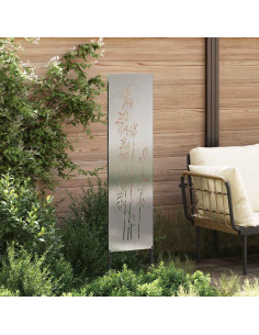 Schermo per privacy in giardino Floreale Argento 32 x 140 cm