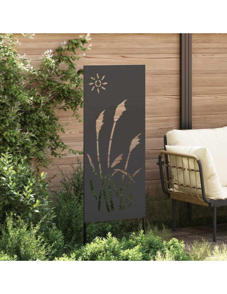 Schermo per privacy in giardino Traforo Nero 50 x 140 cm