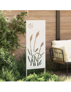 Schermo per privacy in giardino Traforo Bianco 50 x 140 cm