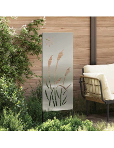 Schermo per privacy in giardino Traforo Argento 50 x 140 cm
