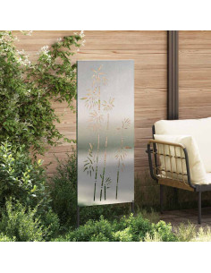 Schermo per privacy in giardino Floreale Argento 50 x 140 cm