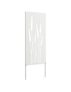 Schermo per privacy in giardino Floreale Bianco 50 x 140 cm