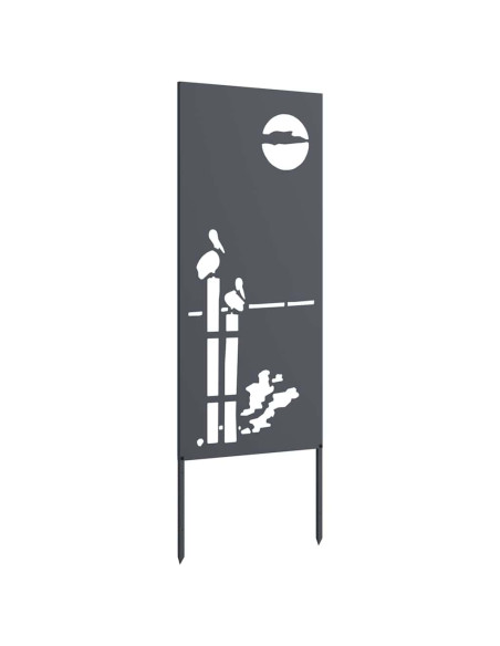 Pannello Decorativo da Giardino Antracite 50 x 140 cm