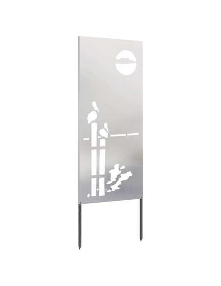 Schermo per privacy in giardino Traforo Argento 50 x 140 cm