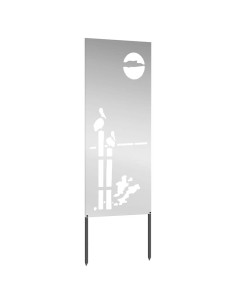 Schermo per privacy in giardino Traforo Argento 50 x 140 cm