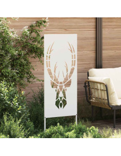 Schermo per privacy in giardino Bianco 50 x 140 cm