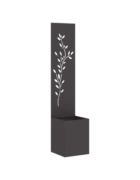 Schermo per privacy in giardino Floreale Nero 32 x 140 cm
