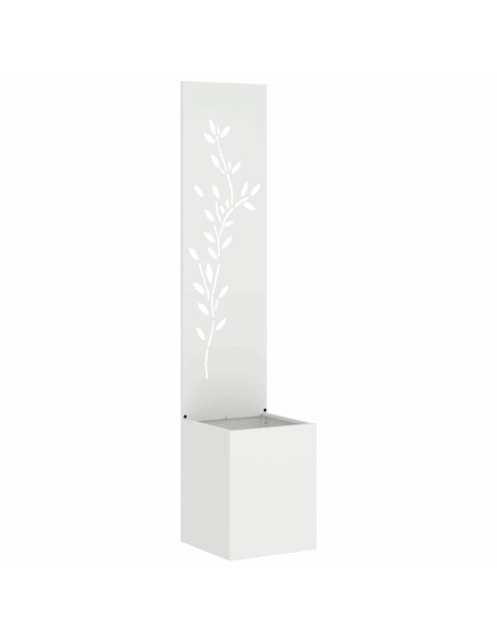 Schermo per privacy in giardino Floreale Bianco 32 x 140 cm
