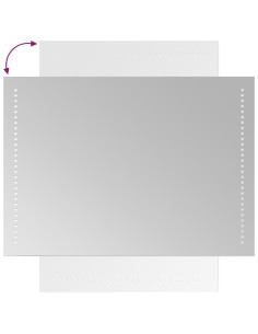 Specchio da Bagno con Luci LED 50x70 cm