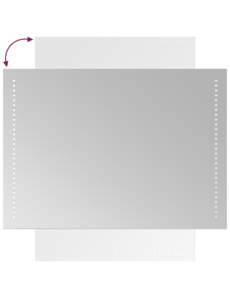 Specchio da Bagno con Luci LED 50x70 cm