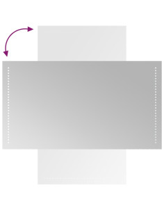 Specchio da Bagno con Luci LED 50x90 cm