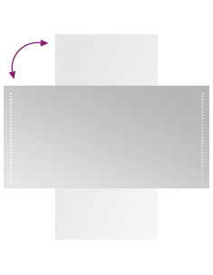 Specchio da Bagno con Luci LED 50x100 cm