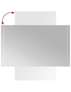 Specchio da Bagno con Luci LED 60x100 cm