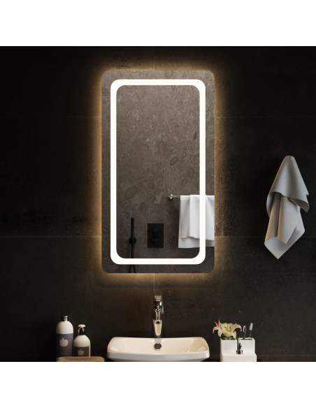 Specchio da Bagno con Luci LED 50x90 cm