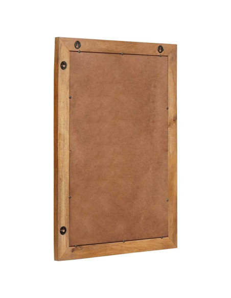 Specchio Marrone chiaro 57 x 70 x 3 cm legno massello di mango