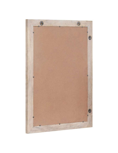 Specchio Bianco 57 x 70 x 3 cm legno massello di mango