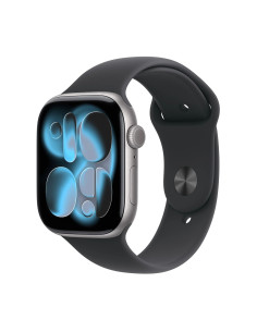 APPLE WATCH SERIES 11GPS + CELLULAR 46MM SPACE GREY ALUMINIUM CASE WITH BLACK SPORT BAND - M/L