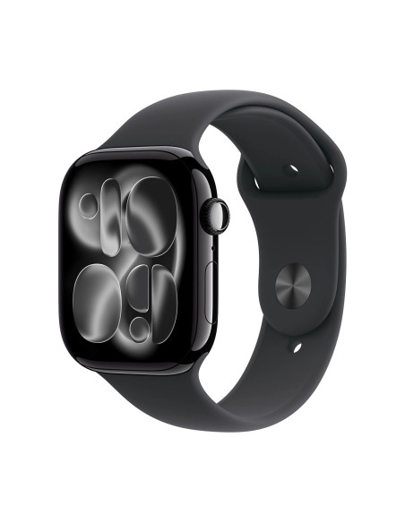 APPLE WATCH SERIES 11GPS46MMJET BLACK ALUMINIUM CASE WITH BLACK SPORT BAND - S/M