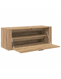 Mobile per scarpe con porta rovere artigianale 100 x 35 x 38 cm