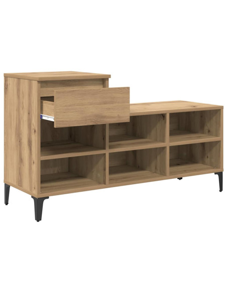 Mobile per scarpe rovere artigianale 102 x 36 x 60 cm