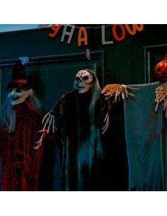 Fantasma appeso di Halloween 3 pcs Nero 66 x 110 cm Poliestere