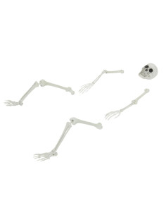 Scheletro di Halloween Bianco 20 x 10 x 9.5 cm Plastica