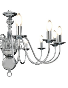 Lampadario Argento 12 Lampadine Attacco E14