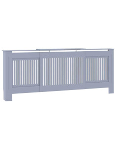 Copertura Radiatore 2 pcs Grigio 112x19x81.5cm