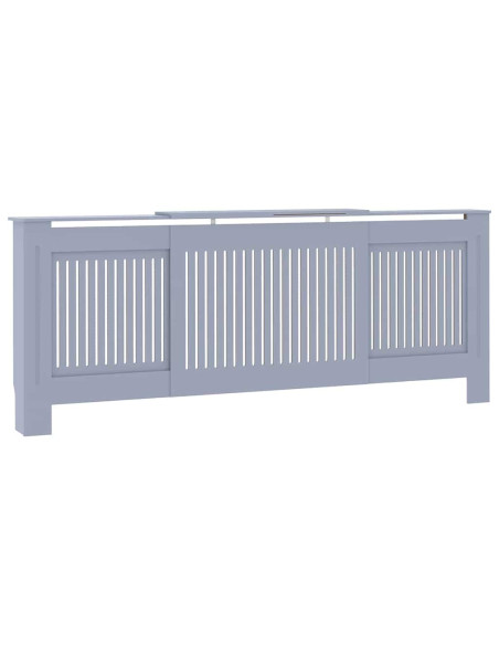 Copertura Radiatore 2 pcs Grigio 112x19x81.5cm