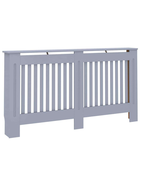 Copertura Radiatore 2 pcs Grigio 112x19x81.5cm