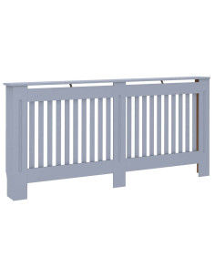 Copertura Radiatore 2 pcs Grigio 112x19x81.5cm