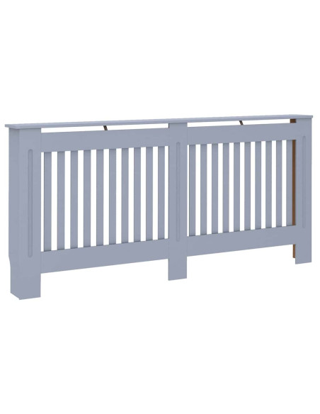 Copertura Radiatore 2 pcs Grigio 112x19x81.5cm