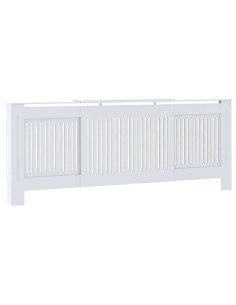 Copertura Radiatore 2 pcs Bianco 112x19x81.5cm