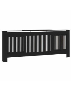 Copertura Radiatore 2 pcs Nero 112x19x81.5cm