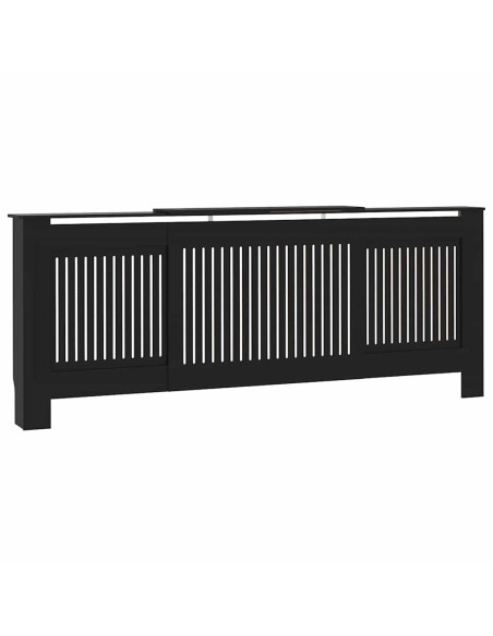 Copertura Radiatore 2 pcs Nero 112x19x81.5cm