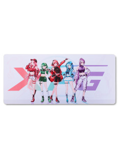 XPG Frontline XL Saga Tappetino per mouse per gioco da computer Multicolore, Bianco
