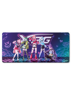 XPG Frontline XL Saga Tappetino per mouse per gioco da computer Nero, Multicolore