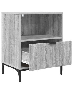 Comodino Grigio sonoma 49 x 36 x 61 cm Legno multistrato