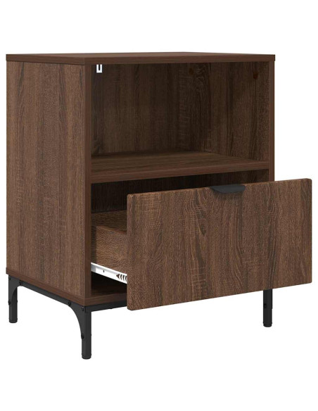 Comodino Rovere marrone 49 x 36 x 61 cm Legno multistrato