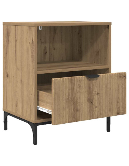 Comodino rovere artigianale 49 x 36 x 61 cm Legno multistrato