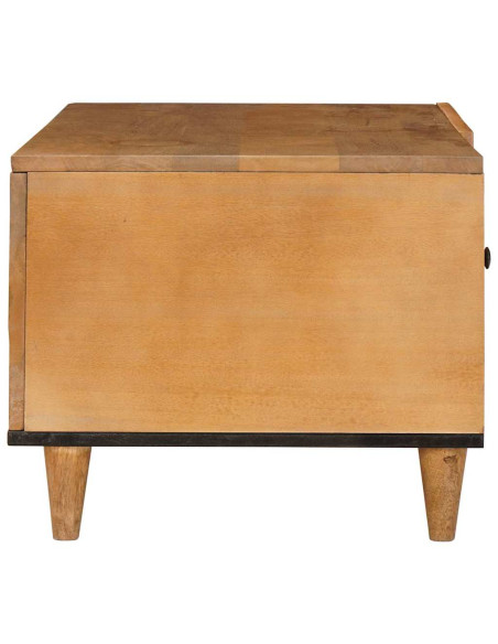 Tavolino da salotto con porta Marrone chiaro 80 x 50 x 40 cm